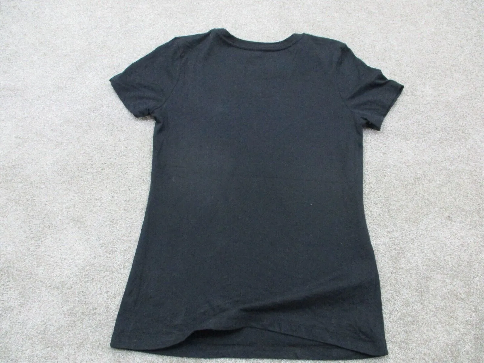 AC DC Back In Black Men T Shirt Short Sleeve Crew Neck Solid Black Size Large