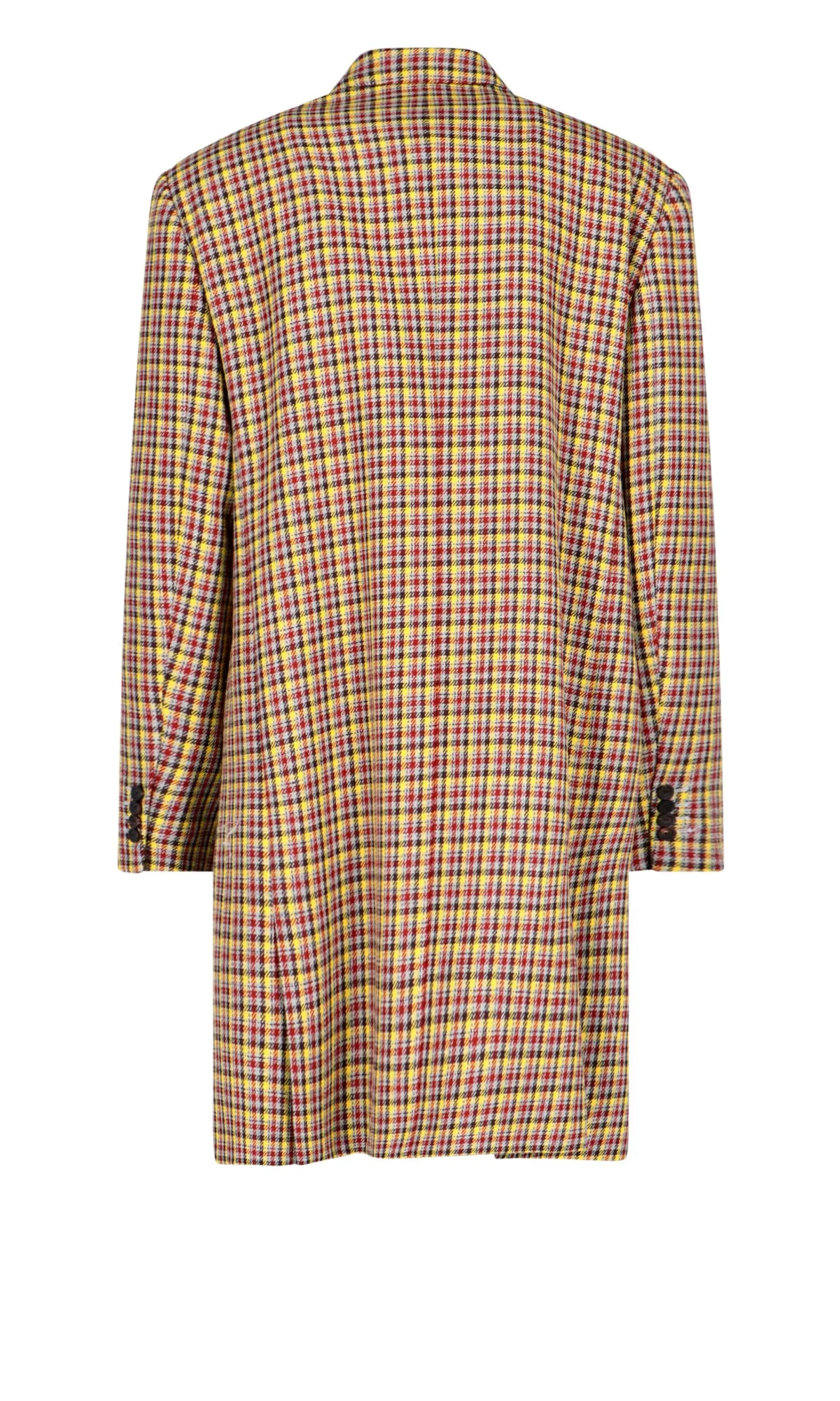 Balenciaga Double-Breasted Checked Coat