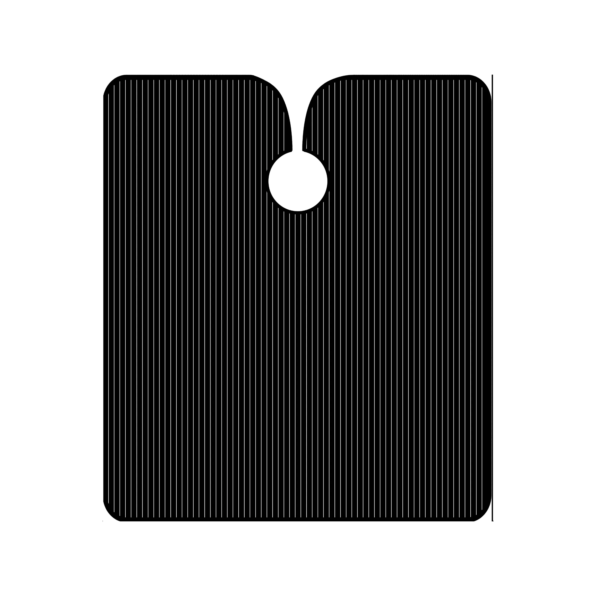 Barber Mood Black W/ White Pinstripe Cape