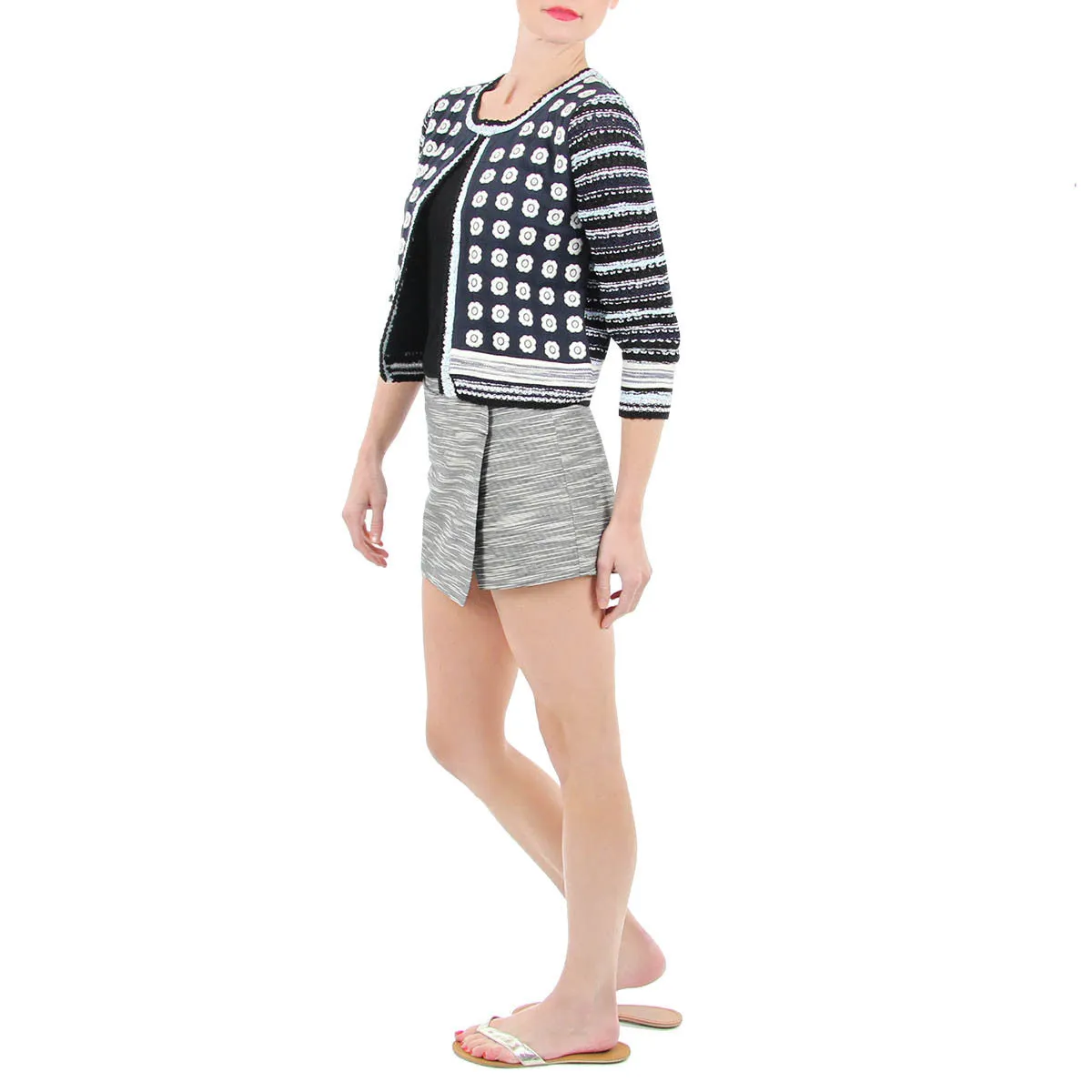 Black and White Skort