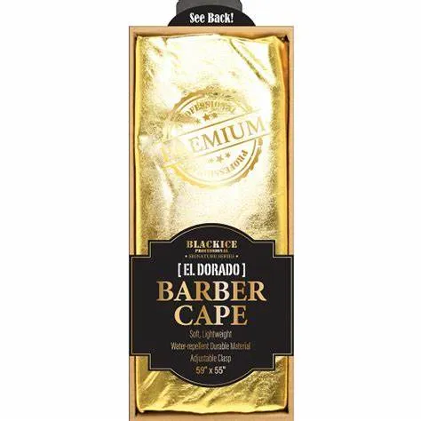 Black Ice Professional Barber Cape El Dorado