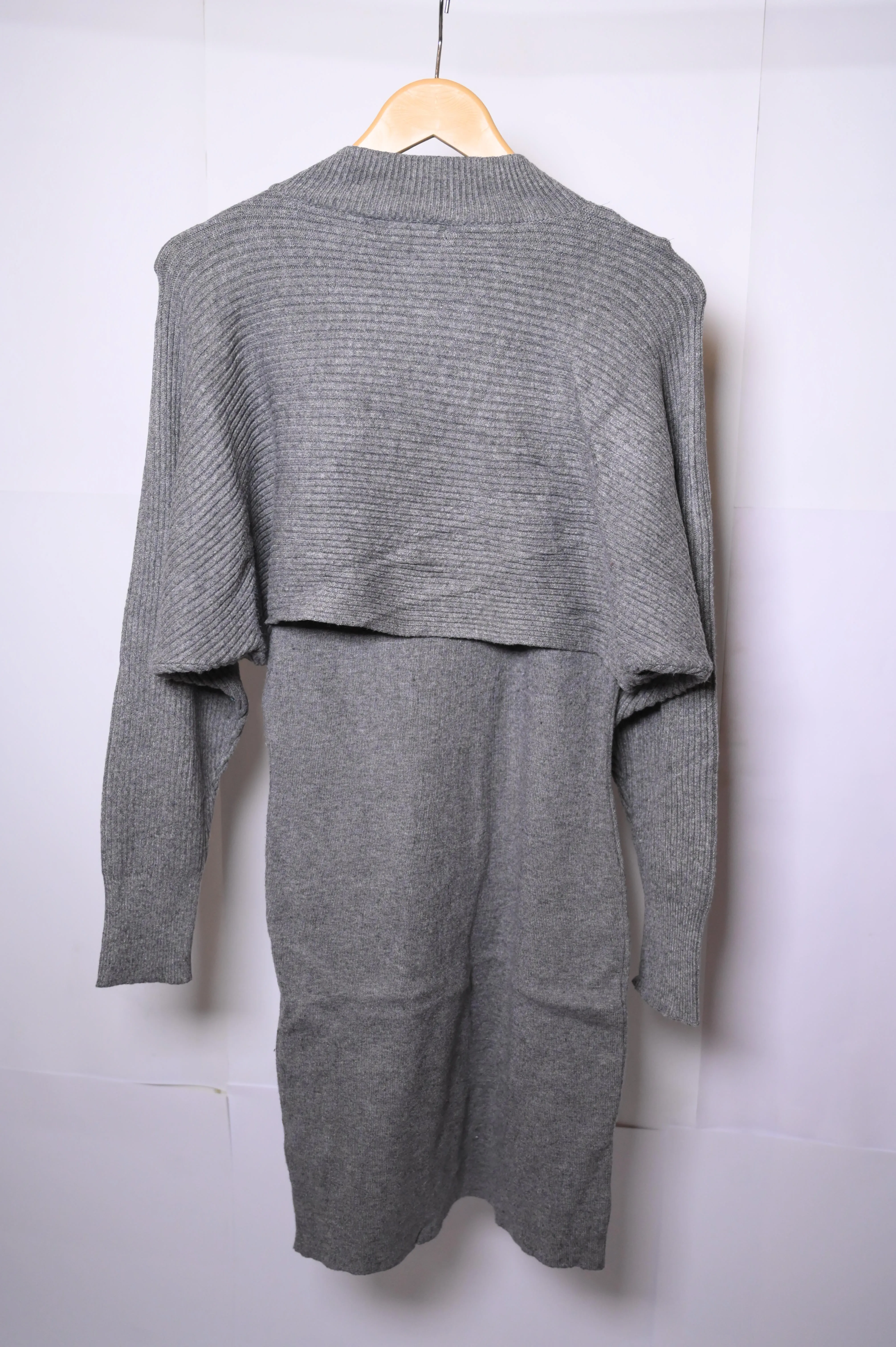 Cameo Rose Grey Bodycon Dress - Medium