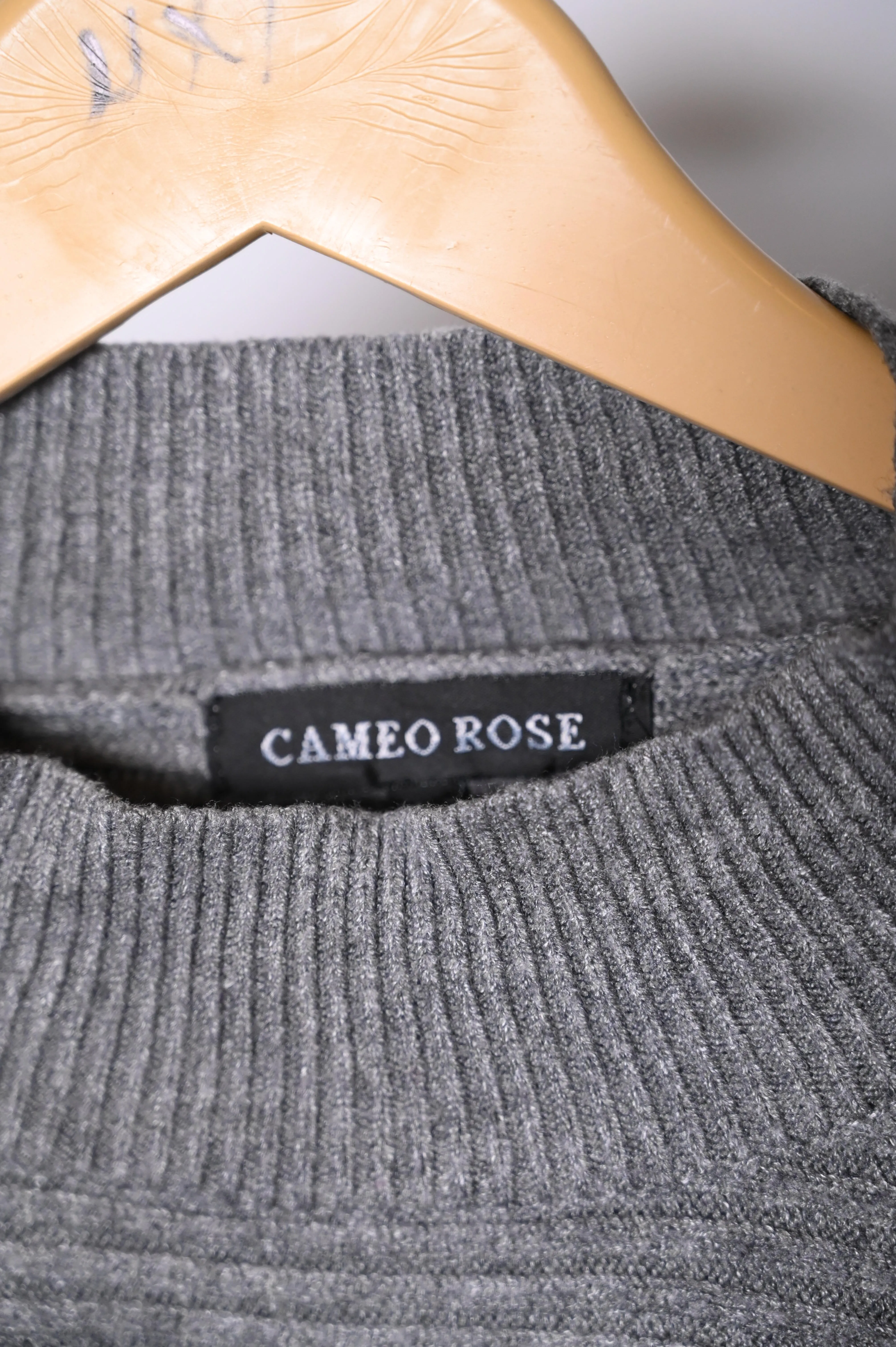 Cameo Rose Grey Bodycon Dress - Medium