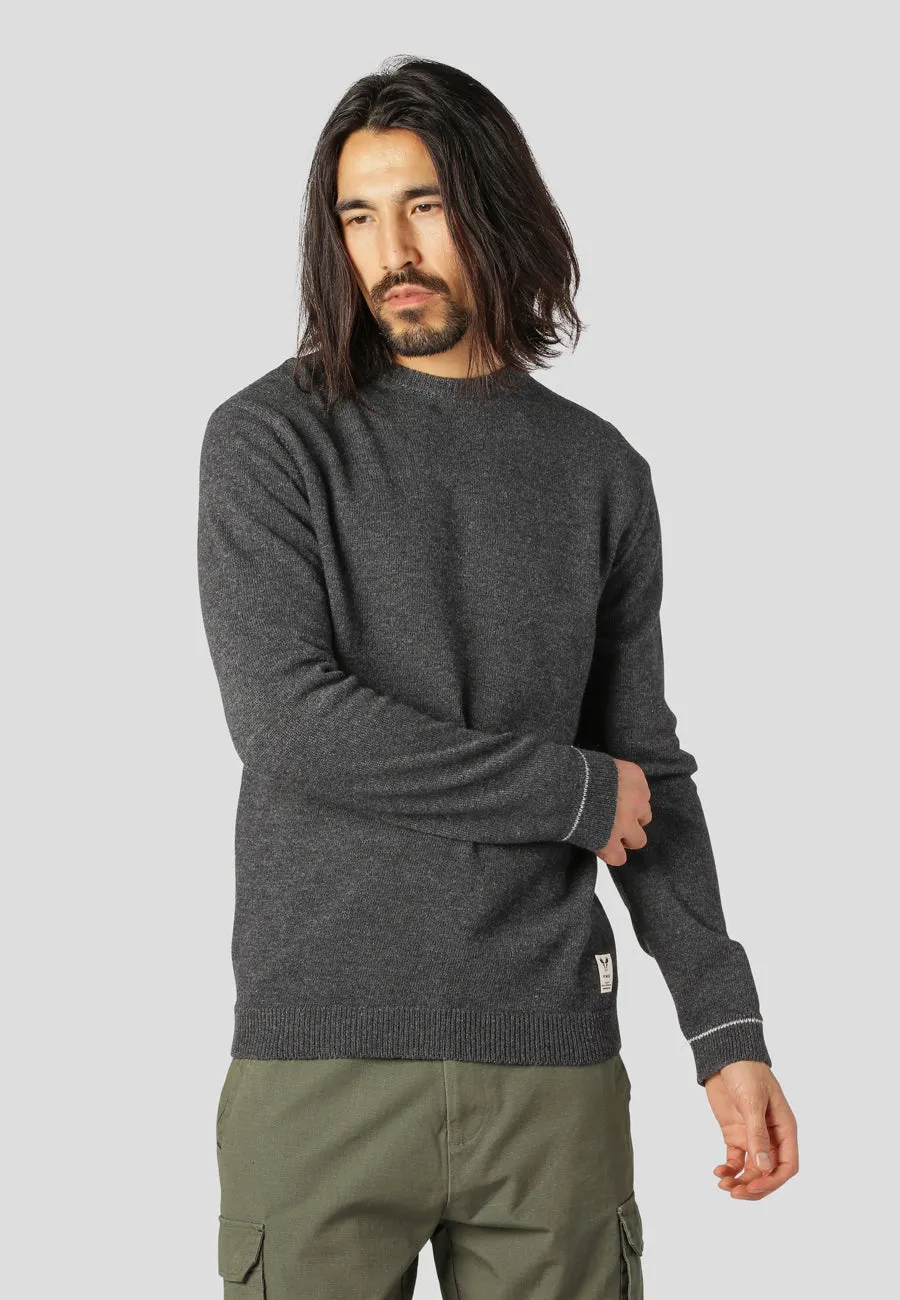 CAMERON KNITTED SWEATER - Dark Grey Mix