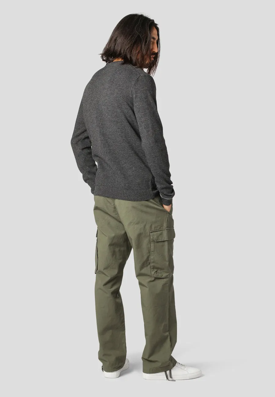 CAMERON KNITTED SWEATER - Dark Grey Mix