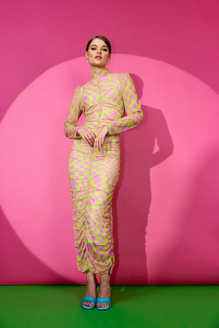 Colette Wrinkle Dress - Rose Warp Speed Art Print