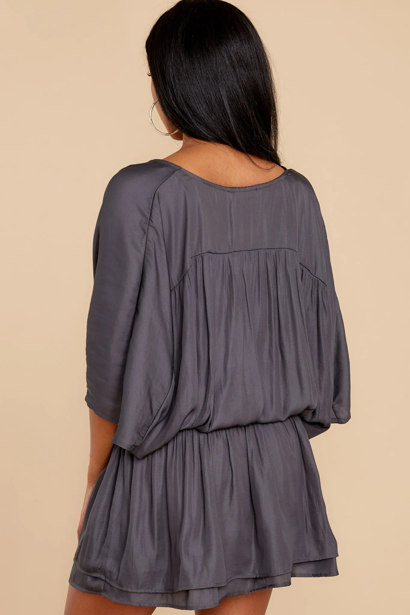 Daring Thoughts Dark Steel Dress