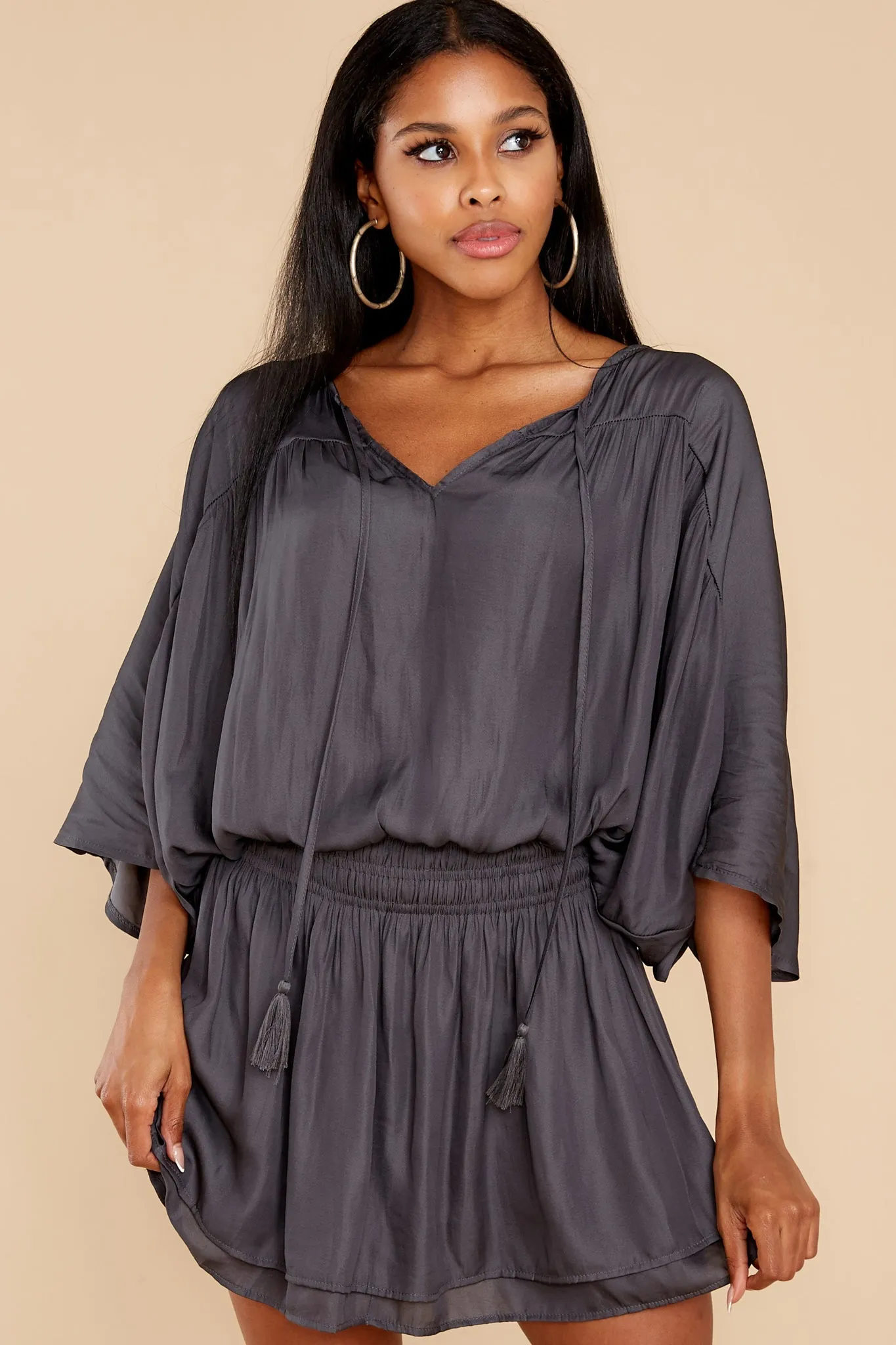 Daring Thoughts Dark Steel Dress