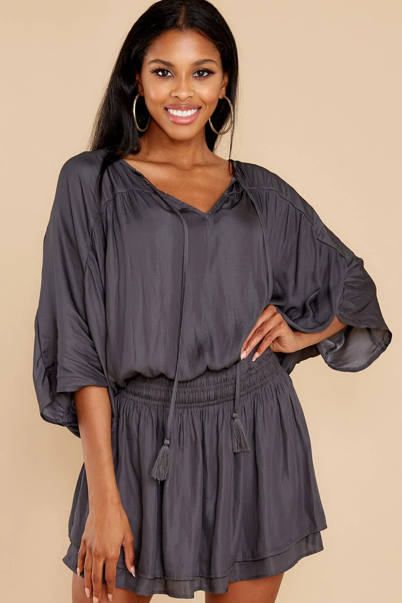 Daring Thoughts Dark Steel Dress