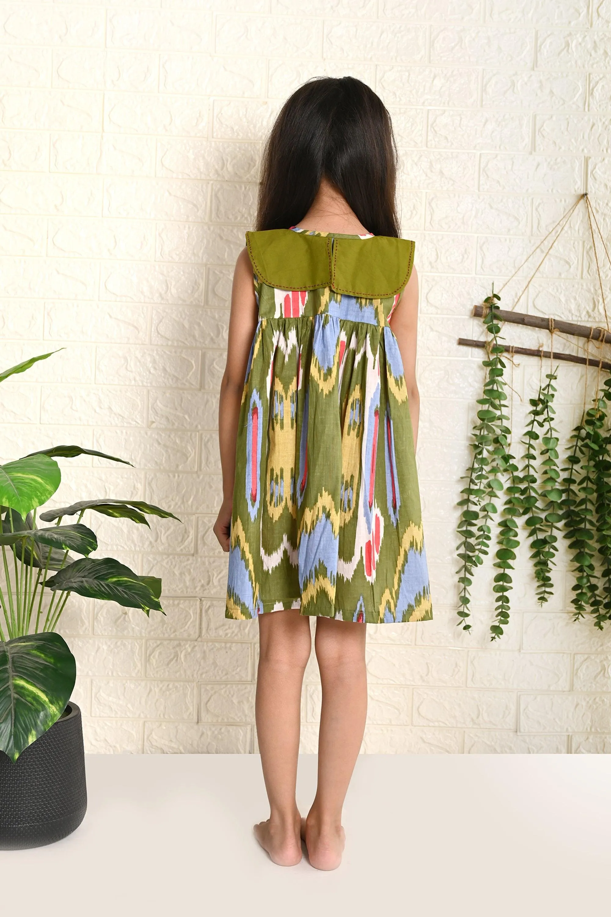 Forest Ikat Dress