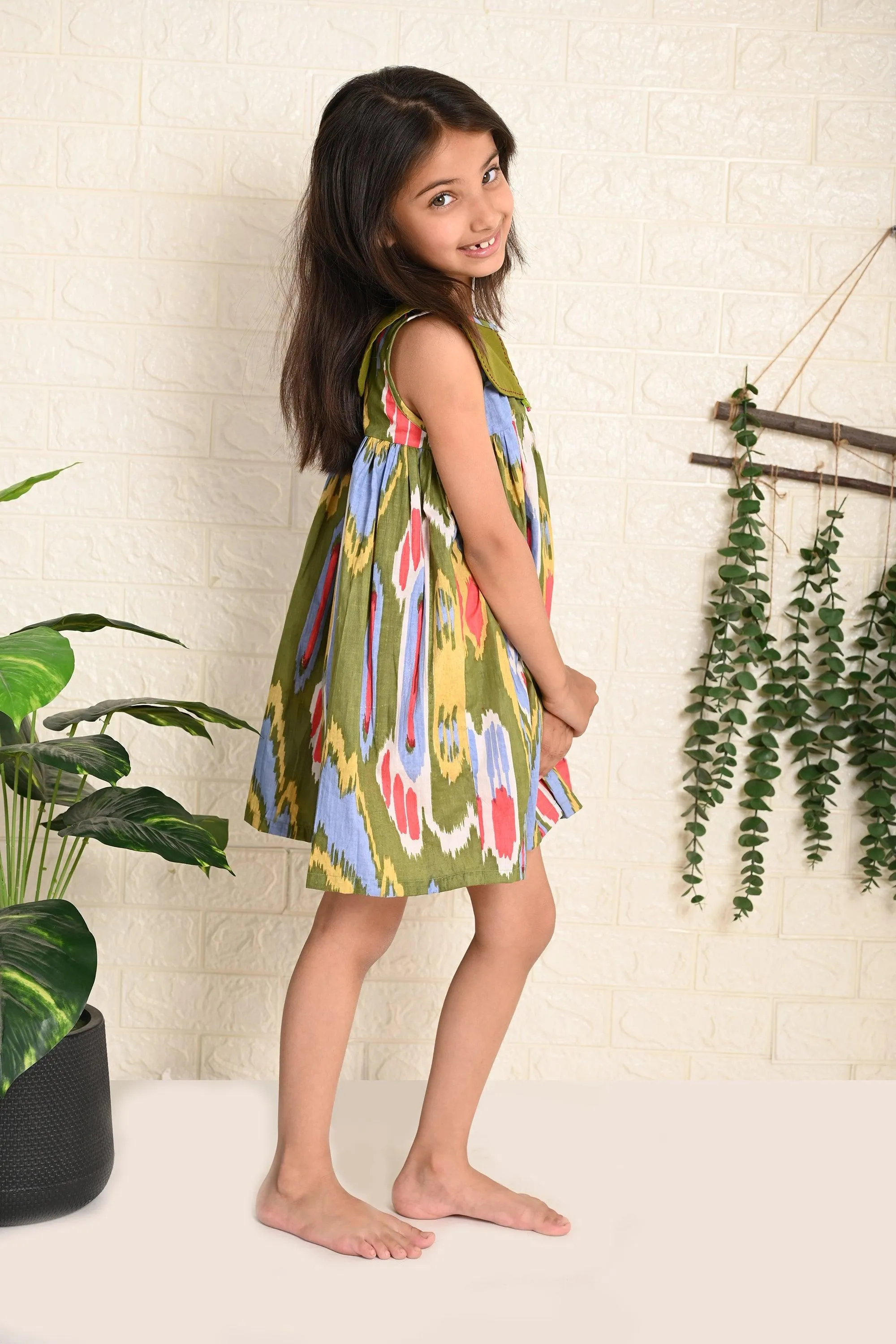 Forest Ikat Dress