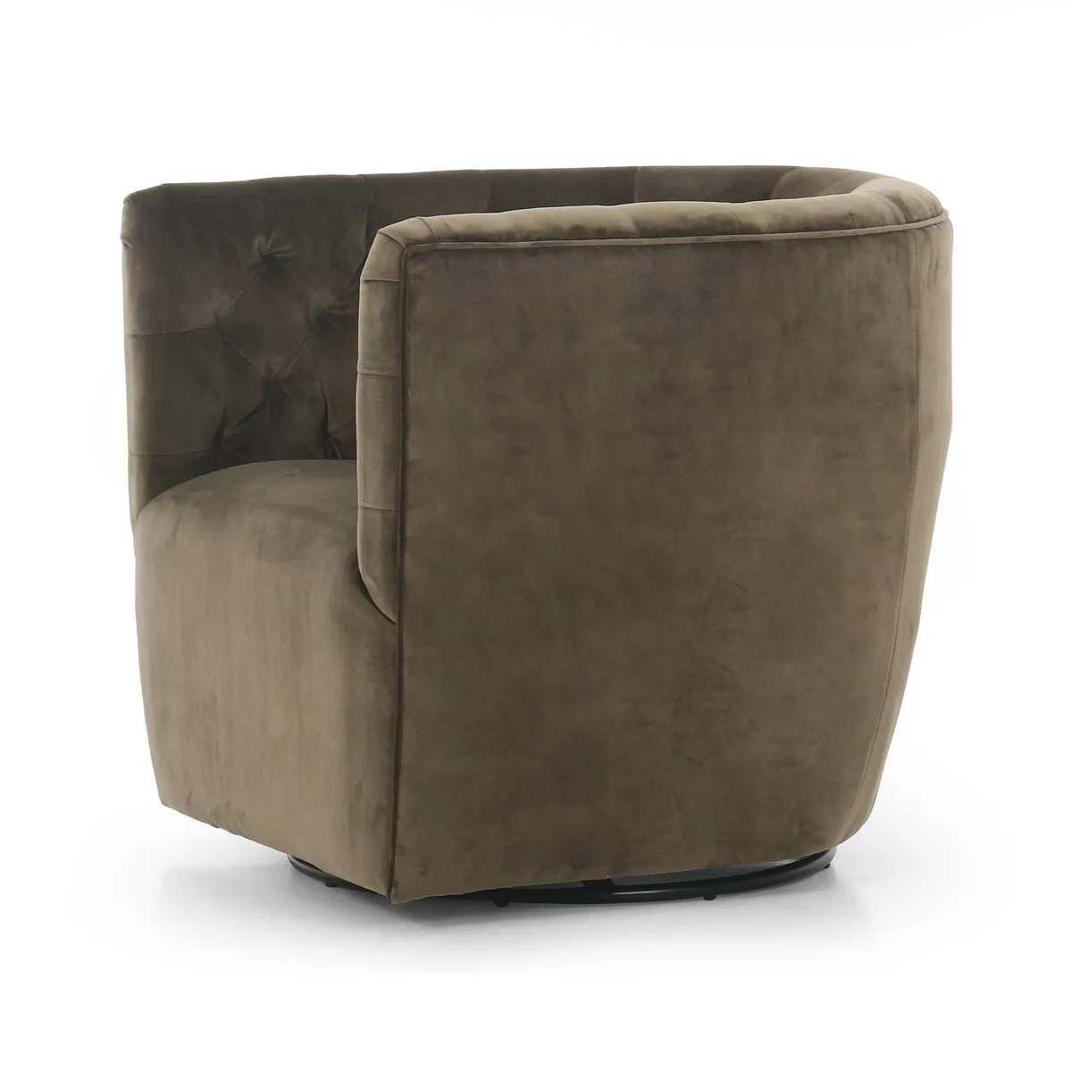 Four Hands Hanover Swivel Chair in Surrey Olive