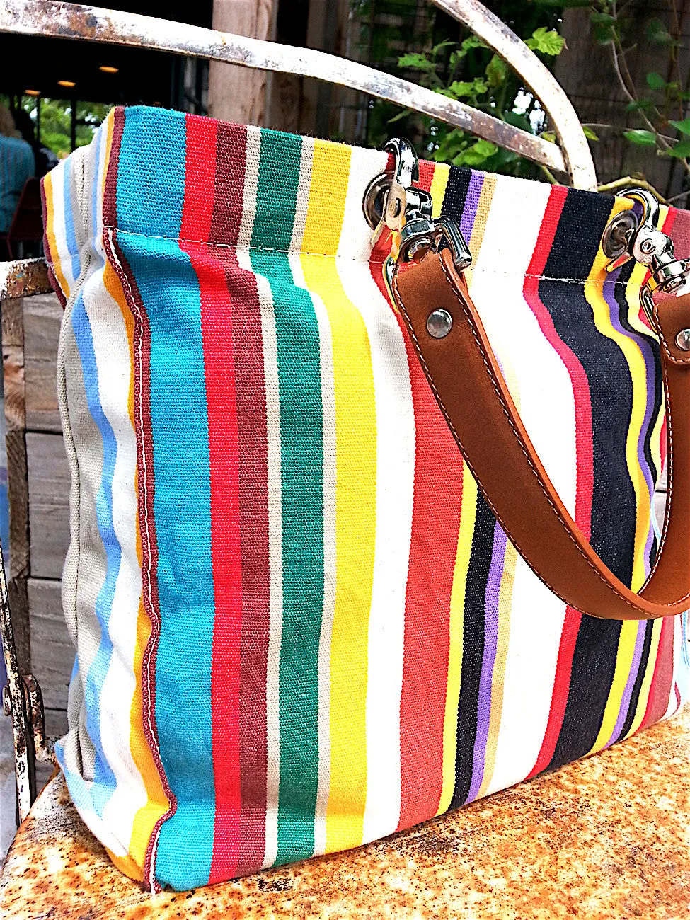 French Cotton Stripe Bags Multipstripe 3