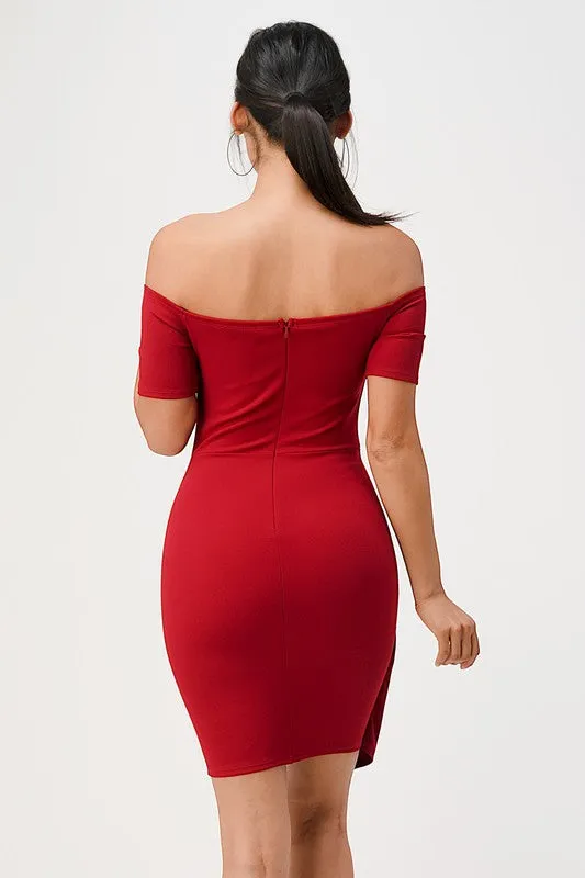 Front Twisted Bodycon Dress *More Colors