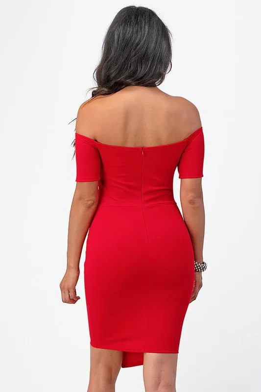 Front Twisted Bodycon Dress *More Colors