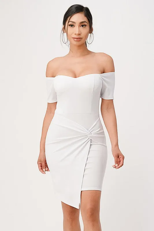 Front Twisted Bodycon Dress *More Colors