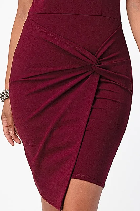 Front Twisted Bodycon Dress *More Colors