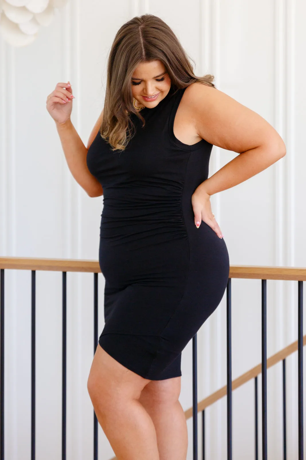 Fully Justified Ruched Wrap Dress - Now N Forever