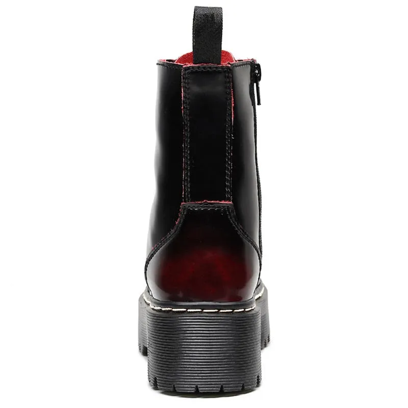 Funki Buys | Boots | Women's Men's Leather Platform Boots