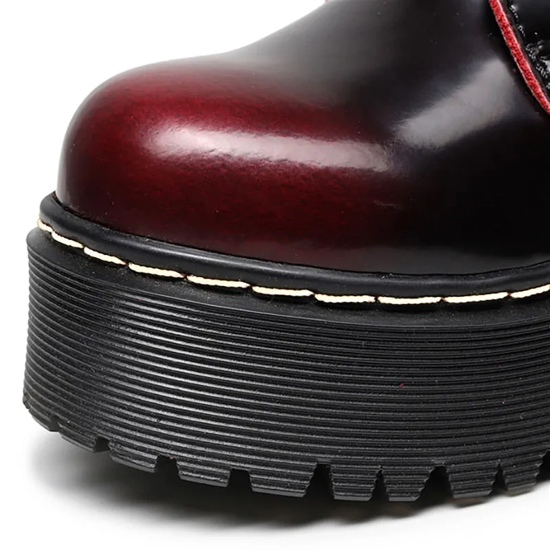 Funki Buys | Boots | Women's Men's Leather Platform Boots