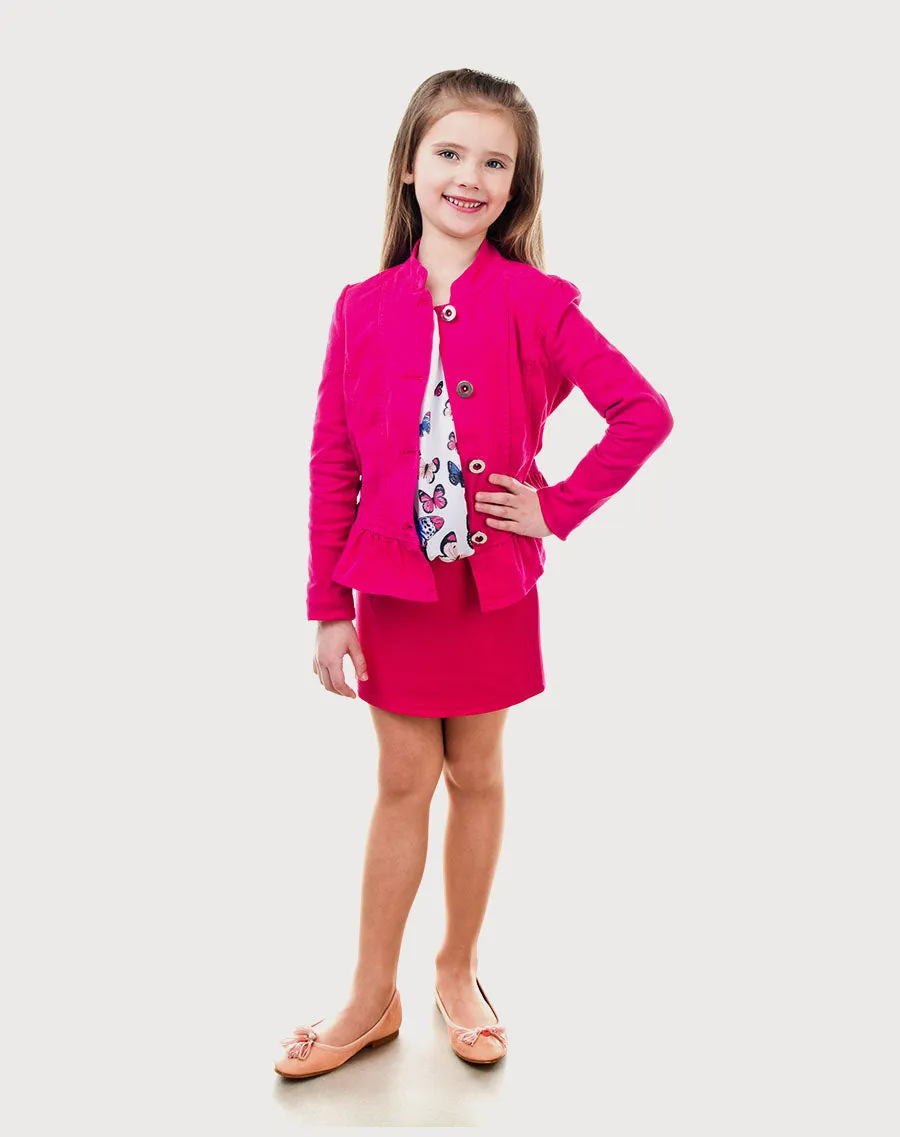 Girls Cotton Coat Suit