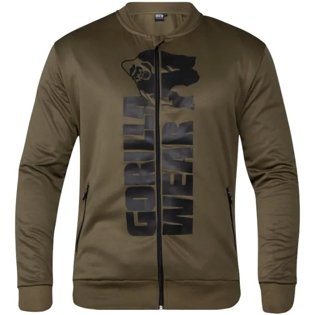 Gorilla Wear Ballinger Track Jacket - Army Green-Black