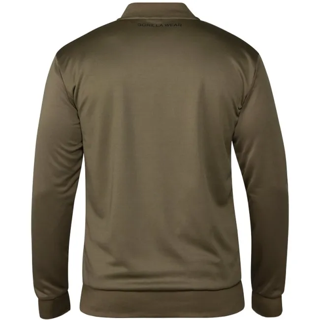 Gorilla Wear Ballinger Track Jacket - Army Green-Black