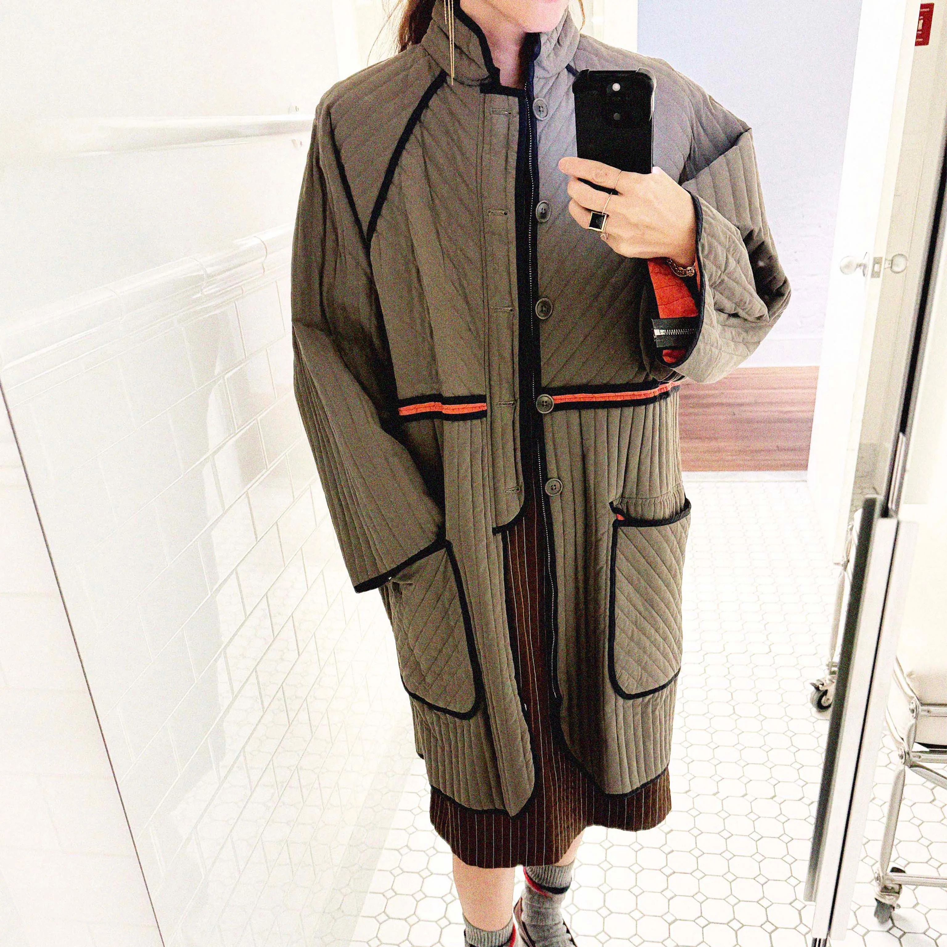 →HENRIK VIBSKOV QUILTED COAT← SANG A SELECTS