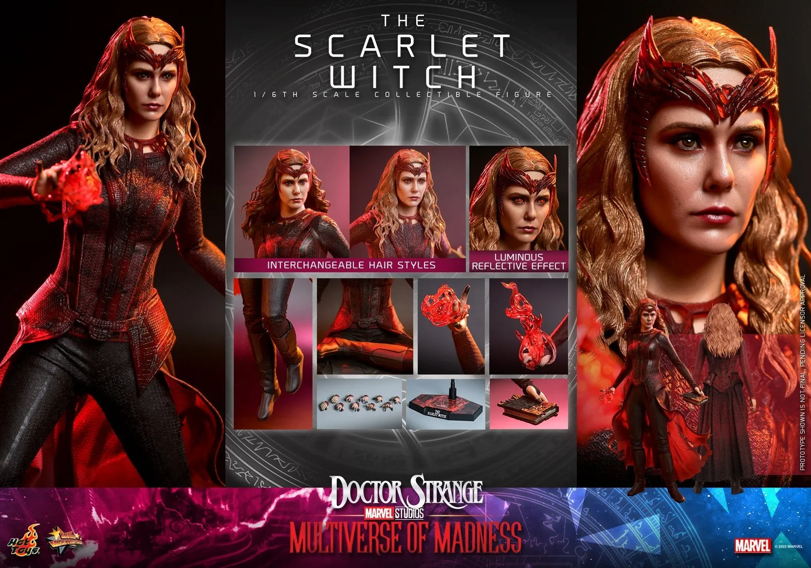 Hot Toys - MMS652 - Doctor Strange in the Multiverse of Madness - 1/6th scale The Scarlet Witch Collectible Figure