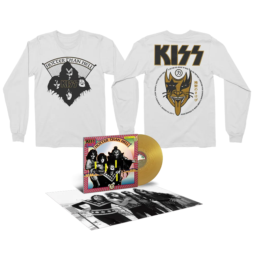 Hotter Than Hell 50th Anniversary Premium Color Vinyl (Limited Edition)   Hotter Than Hell 50th Anniversary Long Sleeve