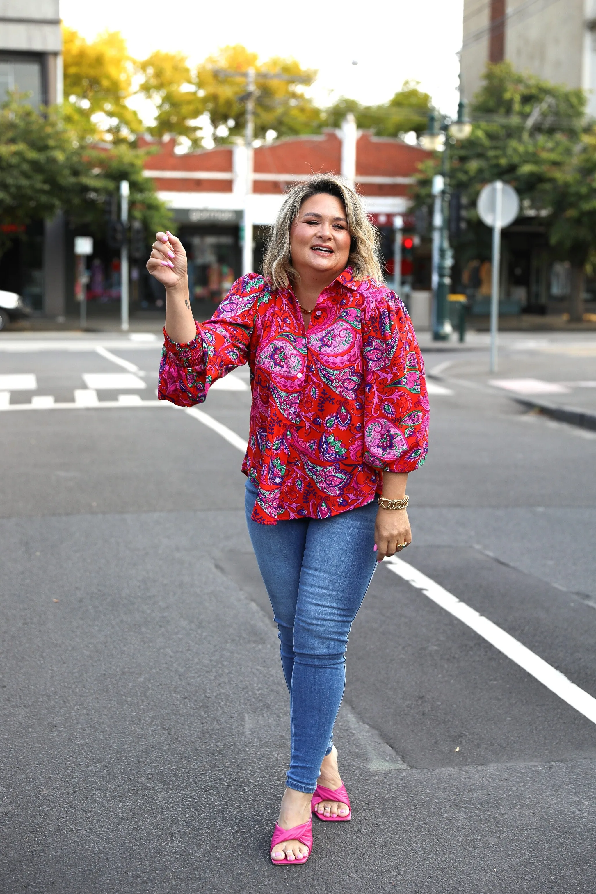 Kate Shirt - Hot Pink