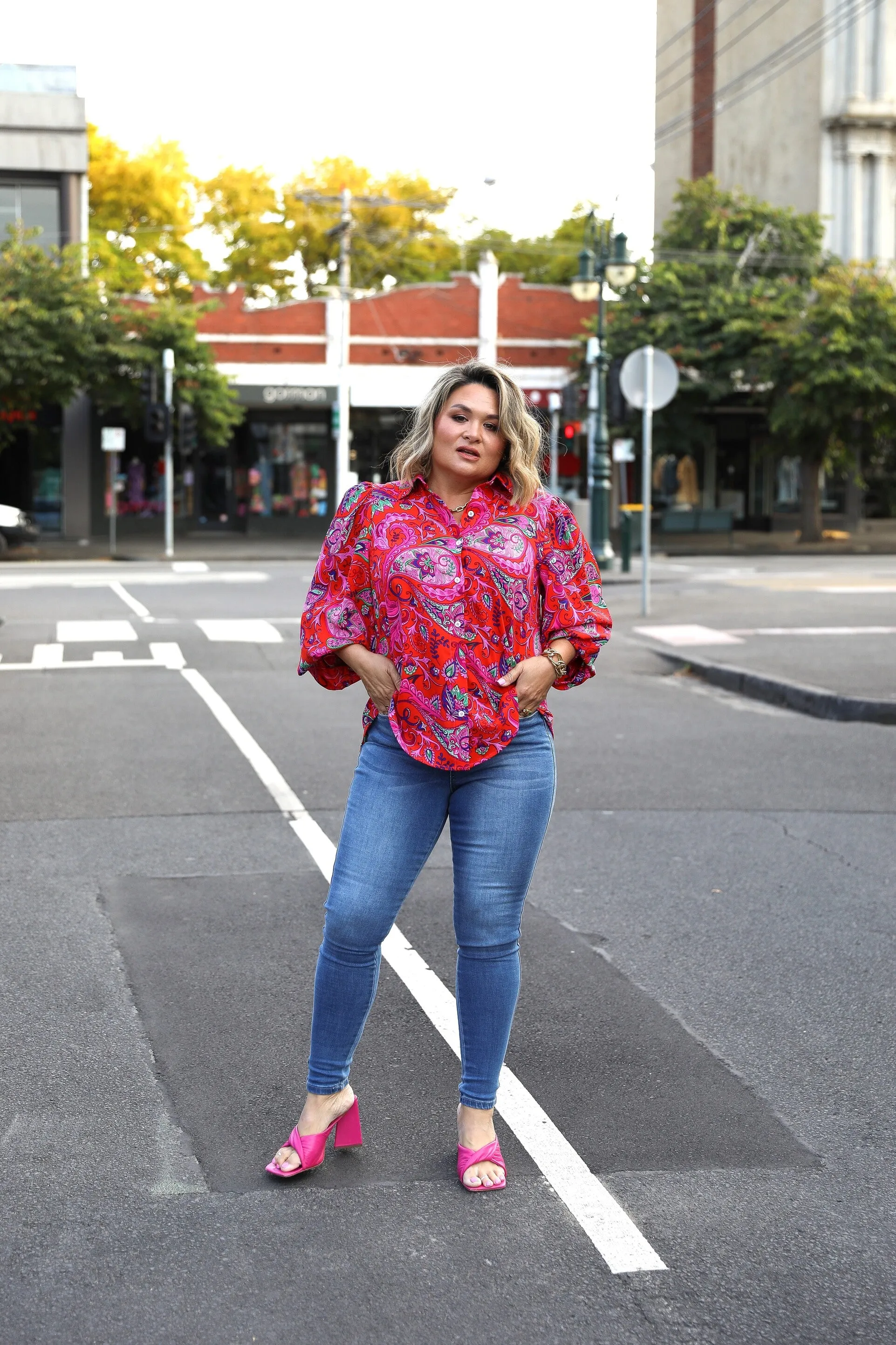 Kate Shirt - Hot Pink