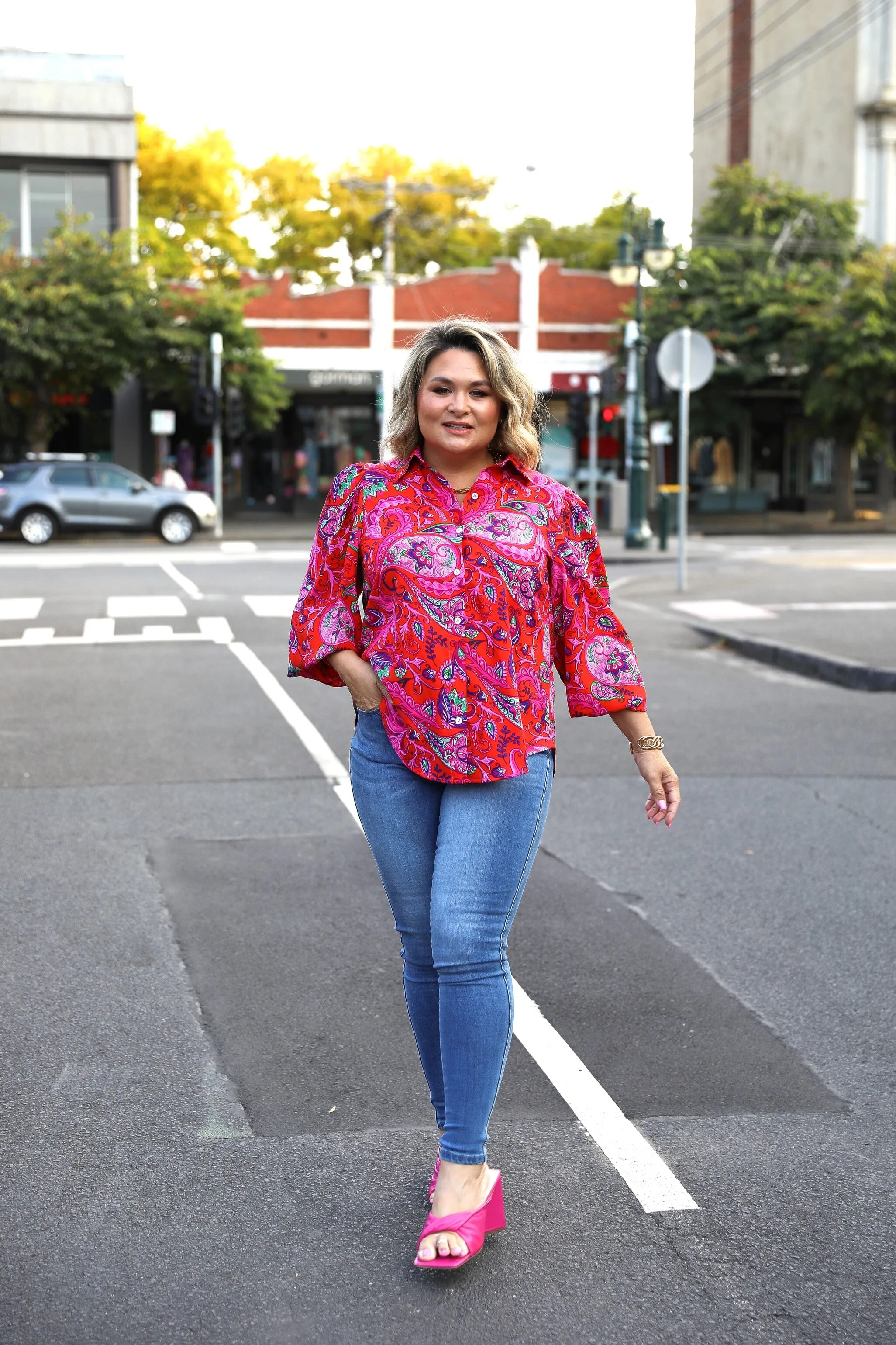 Kate Shirt - Hot Pink