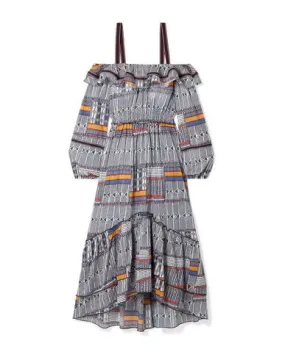 Lemlem Women 3/4 length dress Dark blue S INT