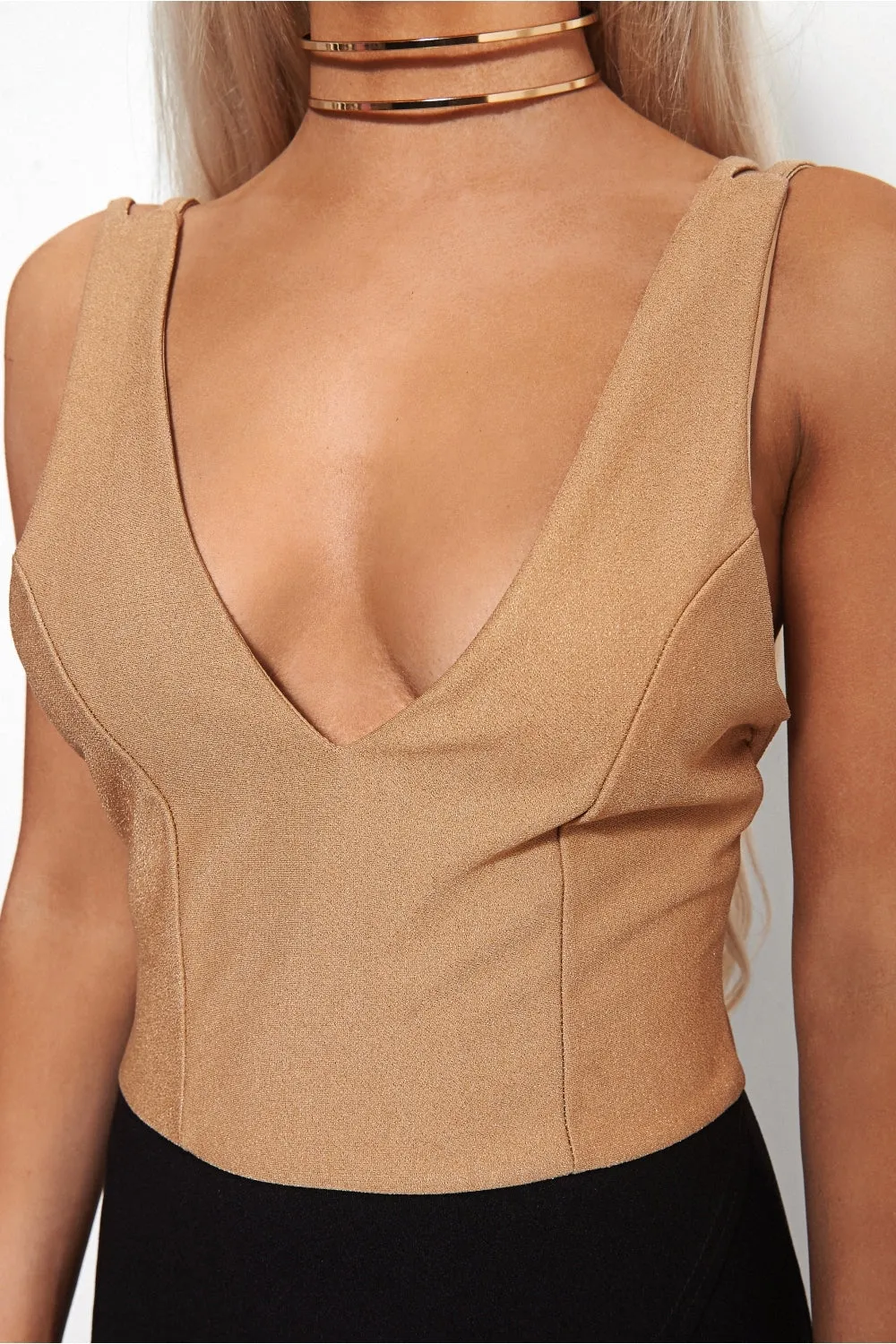 Lia Stone & Black Strappy Bodycon Dress