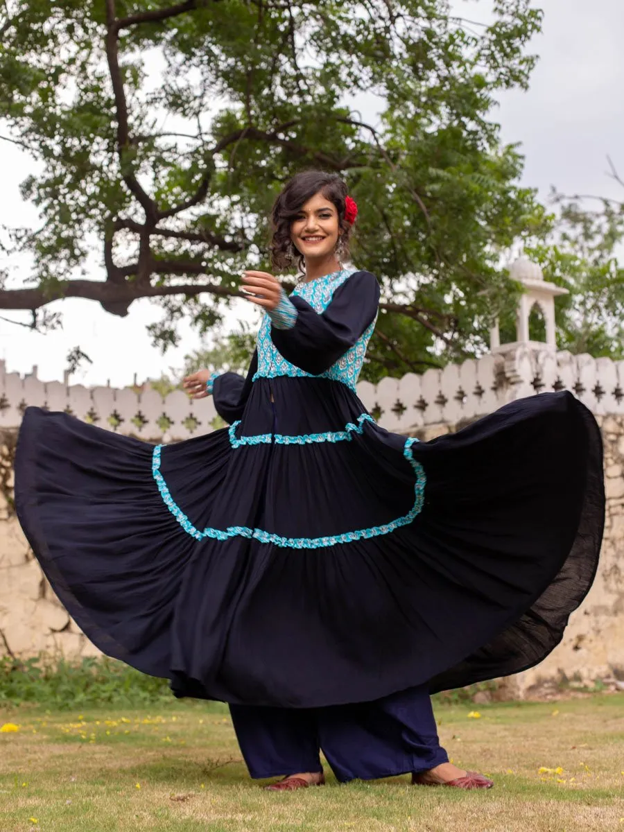 Mahtab Quilted Anarkali Jacket Dress