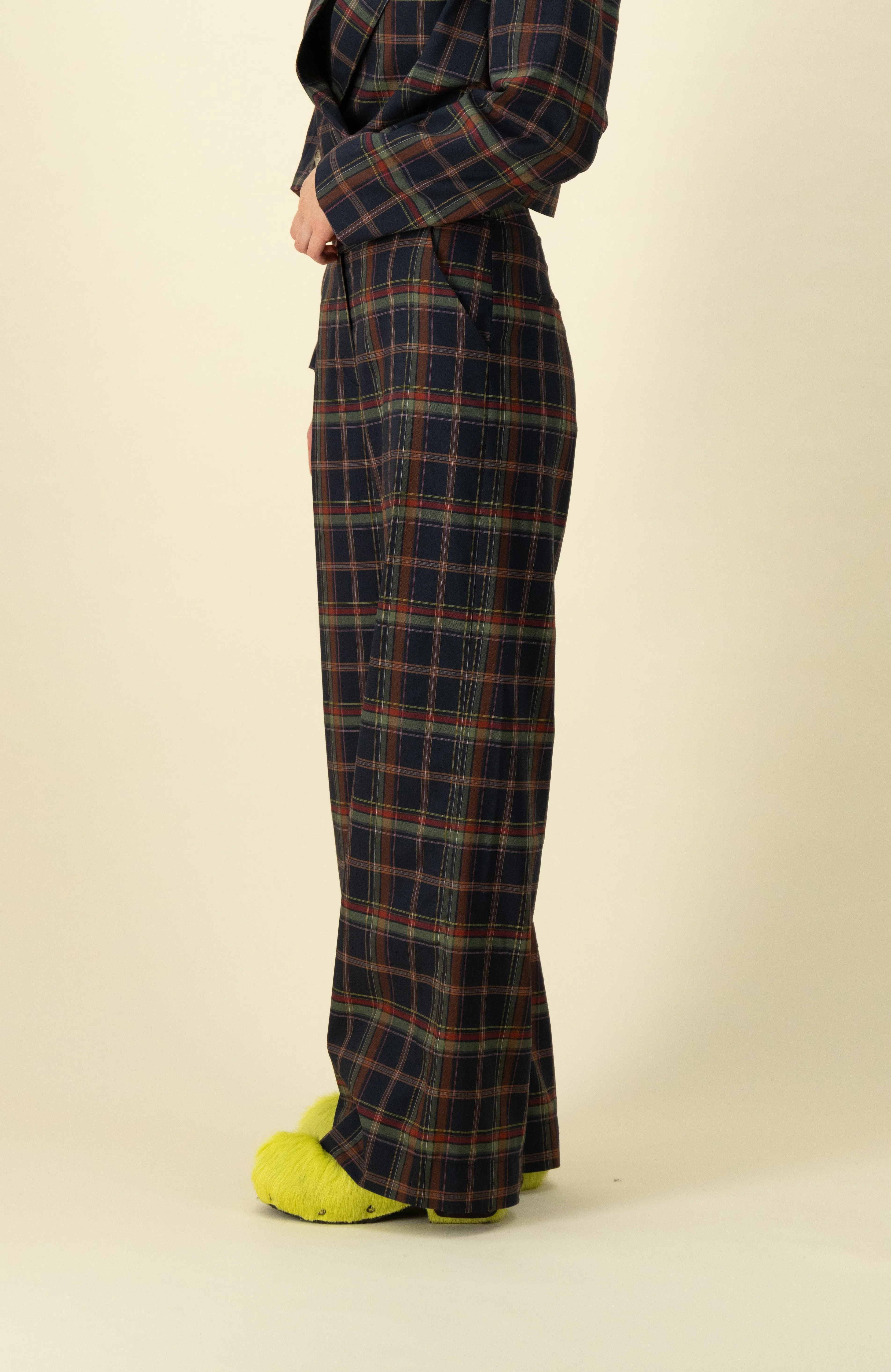 Manhattan Suit Pant in Multi Check