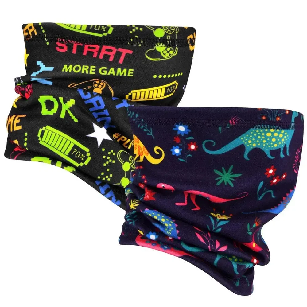 MCTi Kids Fleece Neck Gaiter Warmer-2 pack