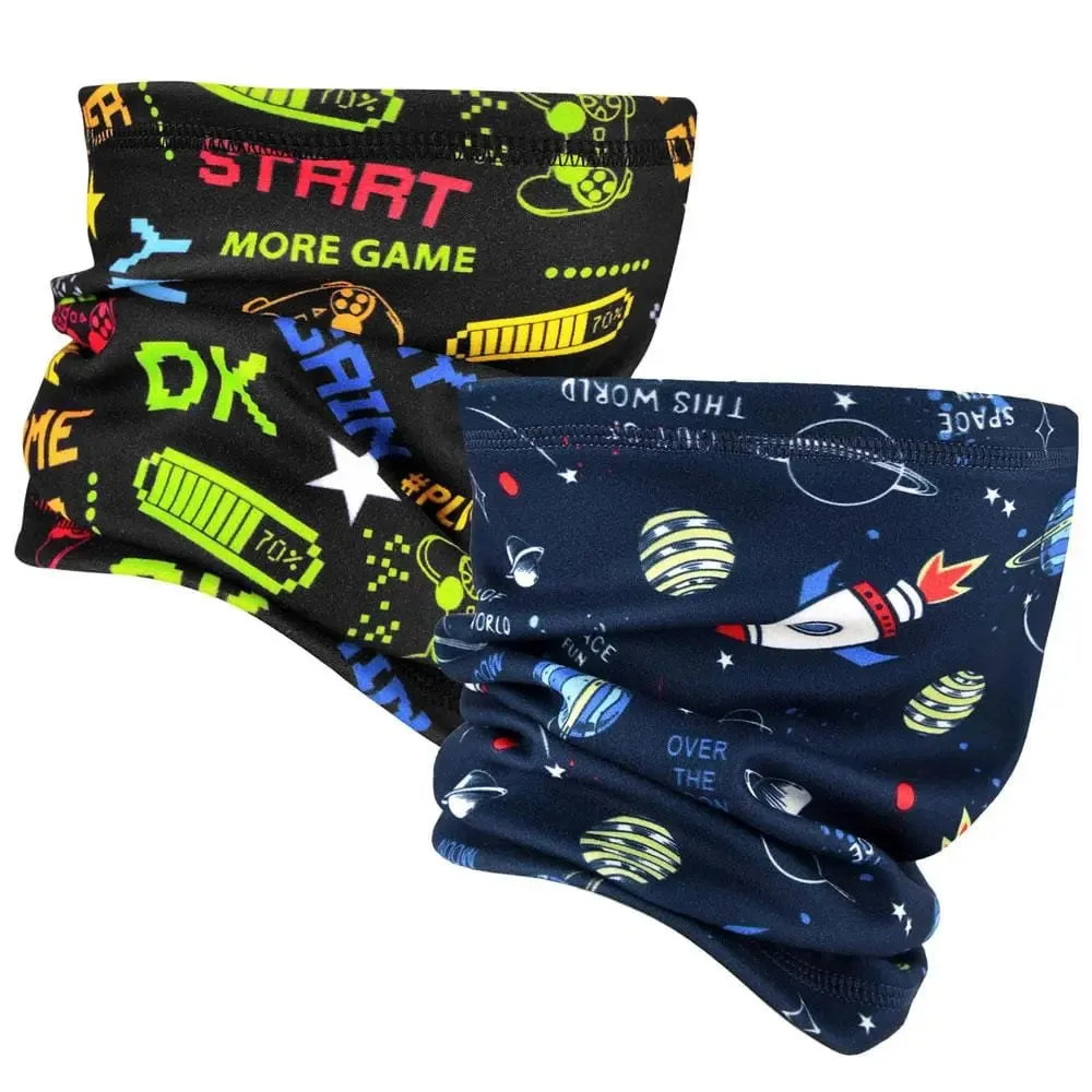 MCTi Kids Fleece Neck Gaiter Warmer-2 pack