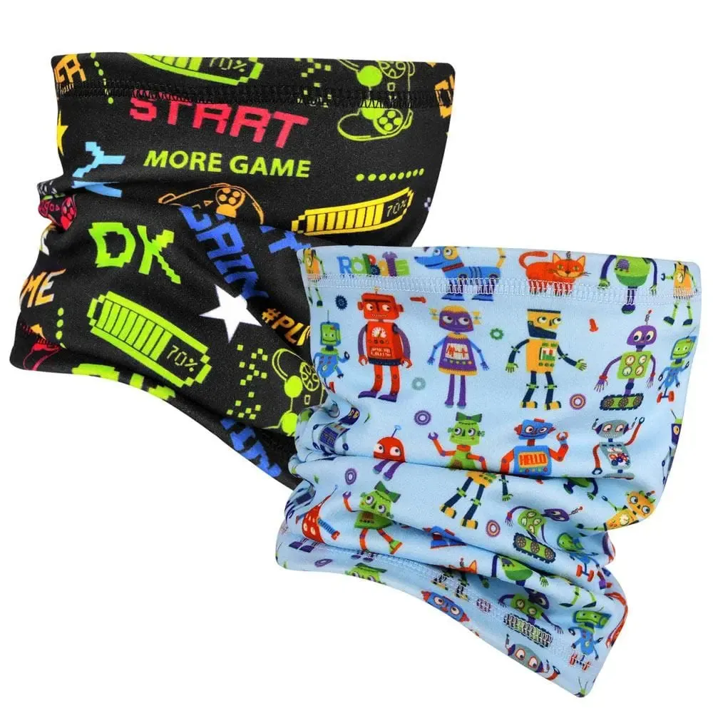 MCTi Kids Fleece Neck Gaiter Warmer-2 pack