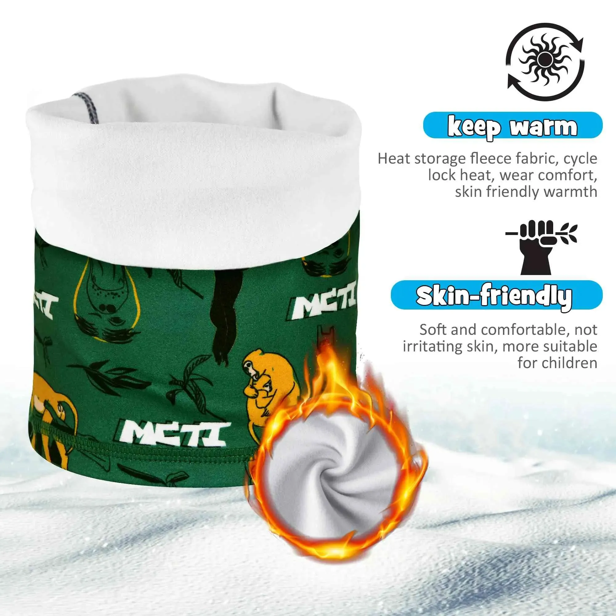 MCTi Kids Fleece Neck Gaiter Warmer-2 pack
