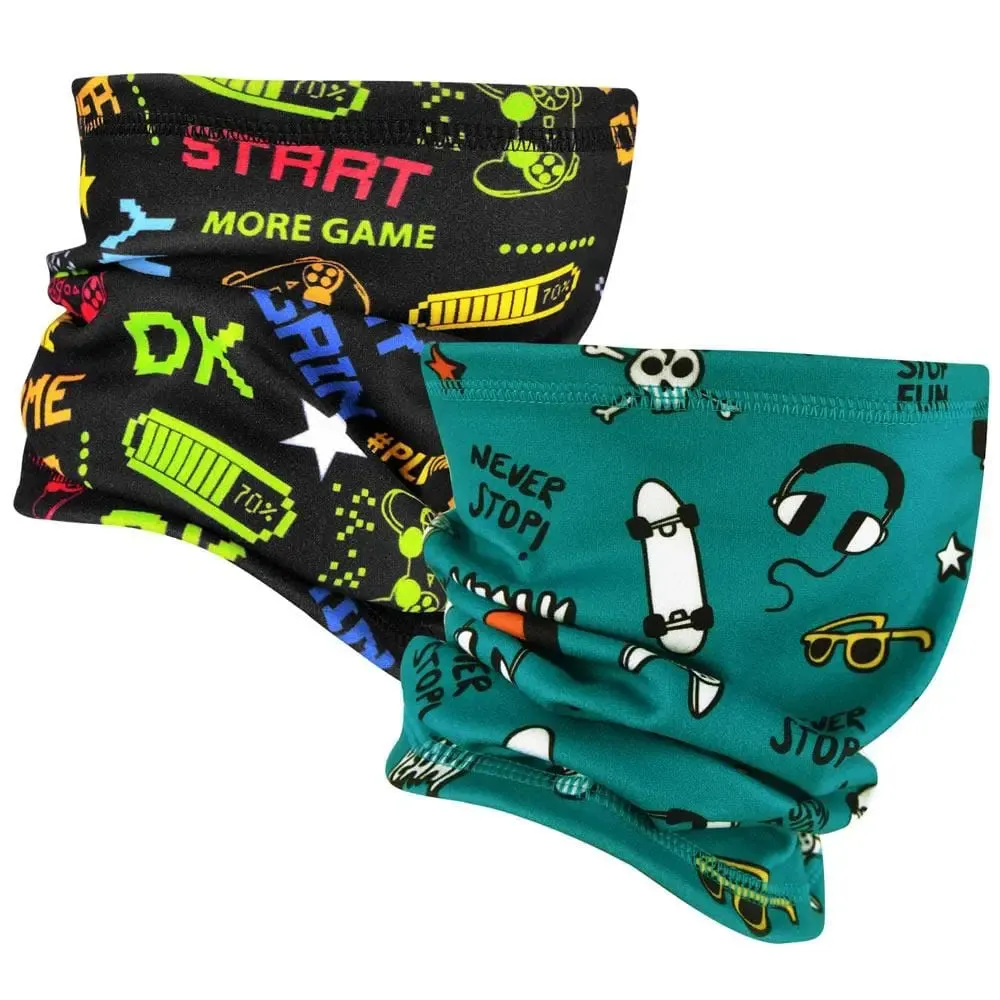 MCTi Kids Fleece Neck Gaiter Warmer-2 pack
