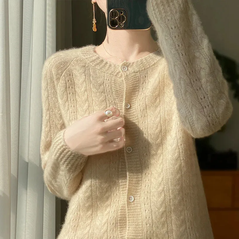 Merino Wool Cardigan Sweater