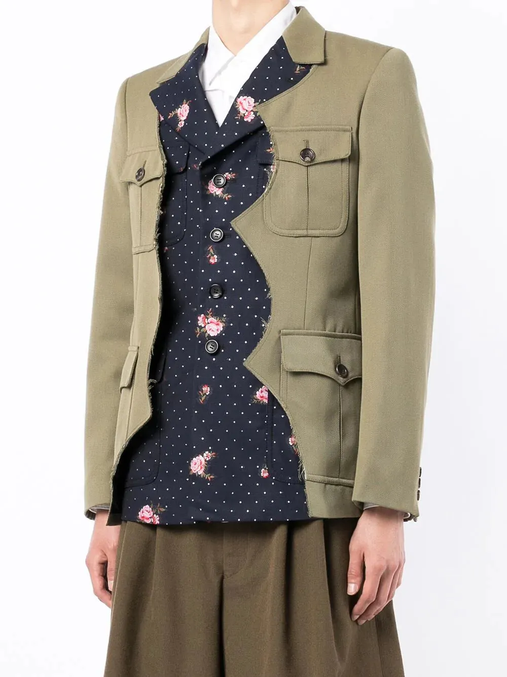 Mix Pattern Blazer