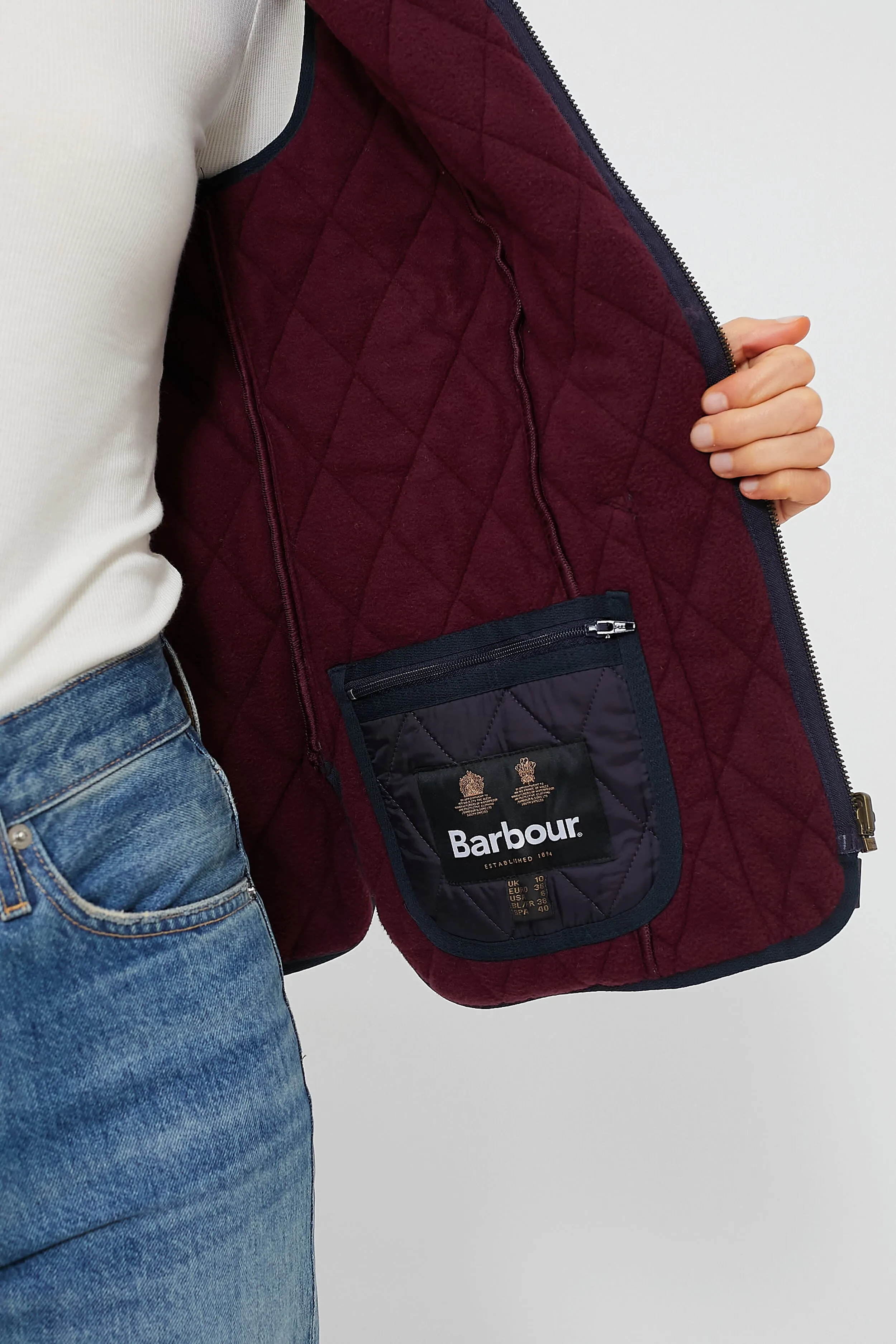 Navy Fleece Betty Liner