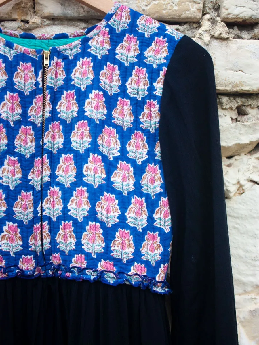 Noor Quilted Anarkali Jacket Dress