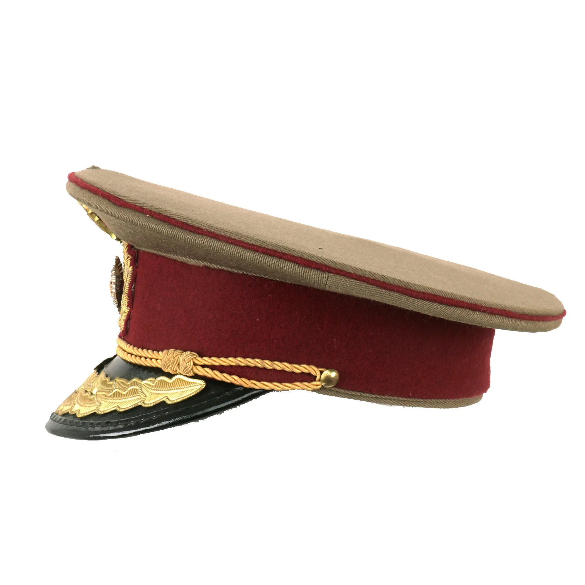 Original Romanian Army Land Forces “Military Medicine” General Officer Peaked Visor Cap With Original Applied Insignia - Circa 1992