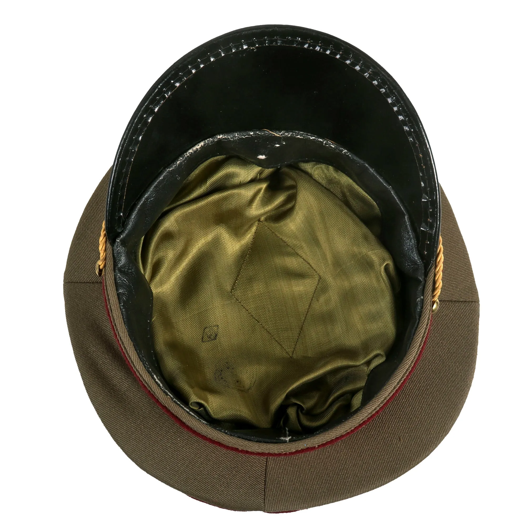 Original Romanian Army Land Forces “Military Medicine” General Officer Peaked Visor Cap With Original Applied Insignia - Circa 1992