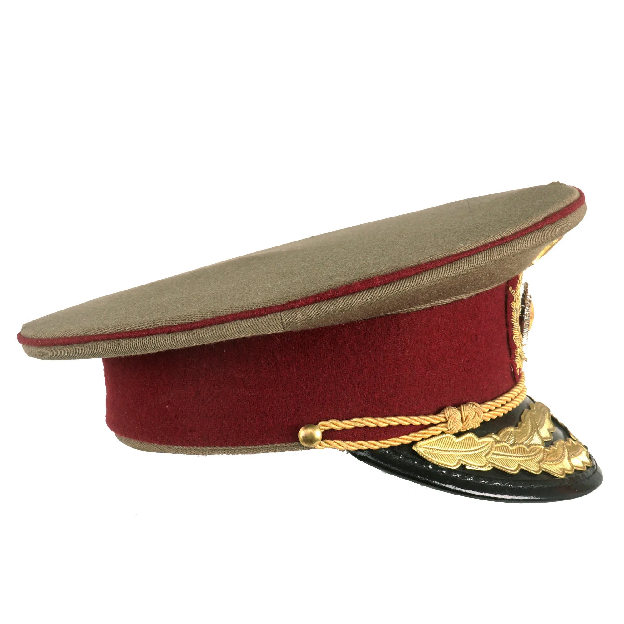 Original Romanian Army Land Forces “Military Medicine” General Officer Peaked Visor Cap With Original Applied Insignia - Circa 1992