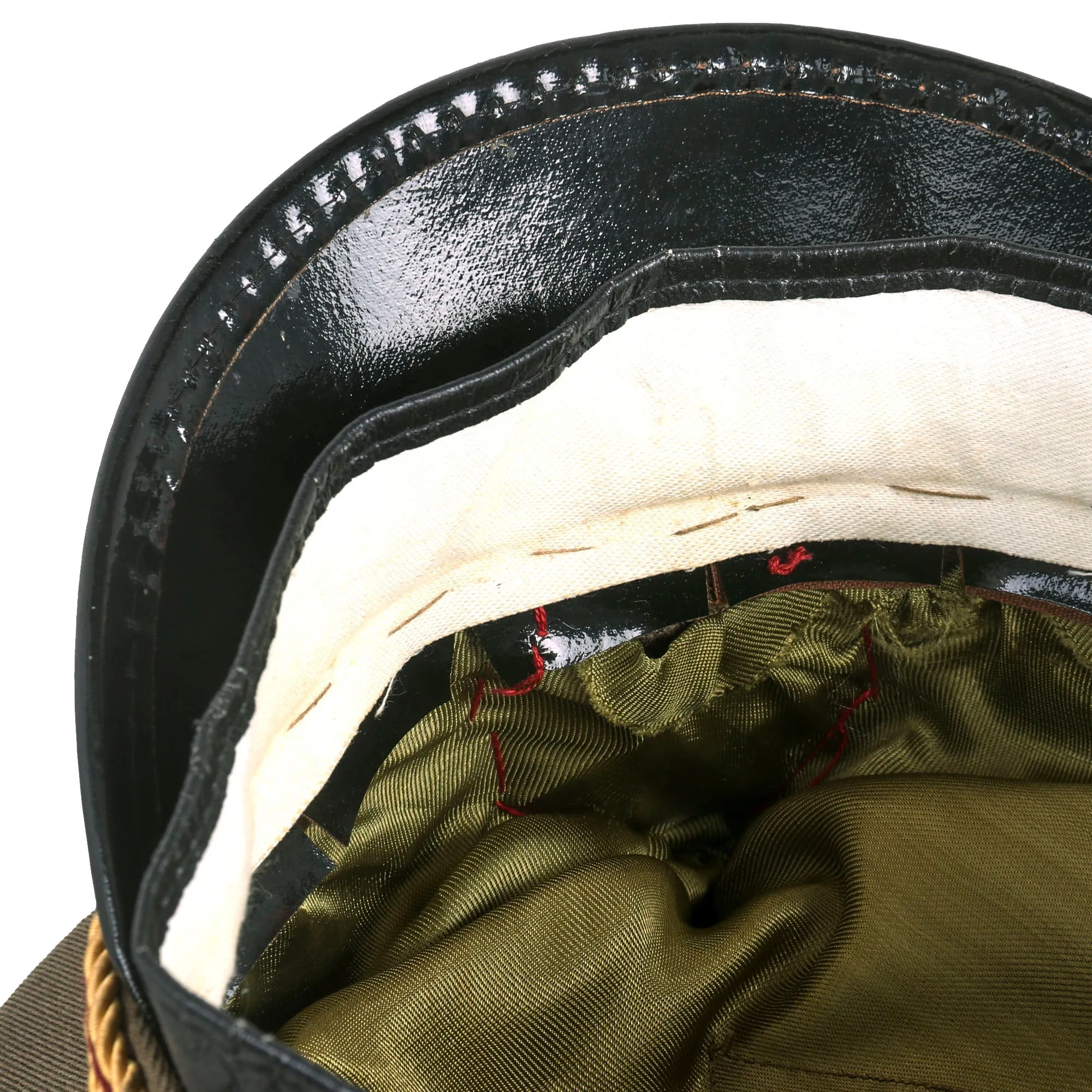 Original Romanian Army Land Forces “Military Medicine” General Officer Peaked Visor Cap With Original Applied Insignia - Circa 1992